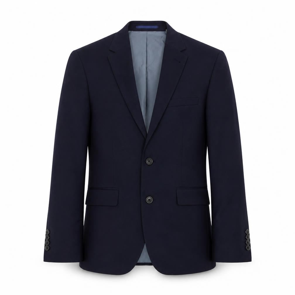Burton Mens Blue Polyester Jacket Suit Jacket Size 34 Regular