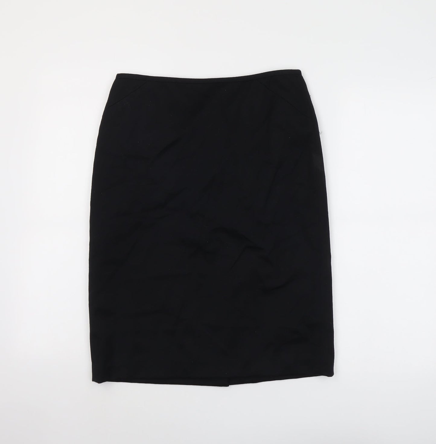 Tablots Womens Black Wool Straight & Pencil Skirt Size 6 Zip