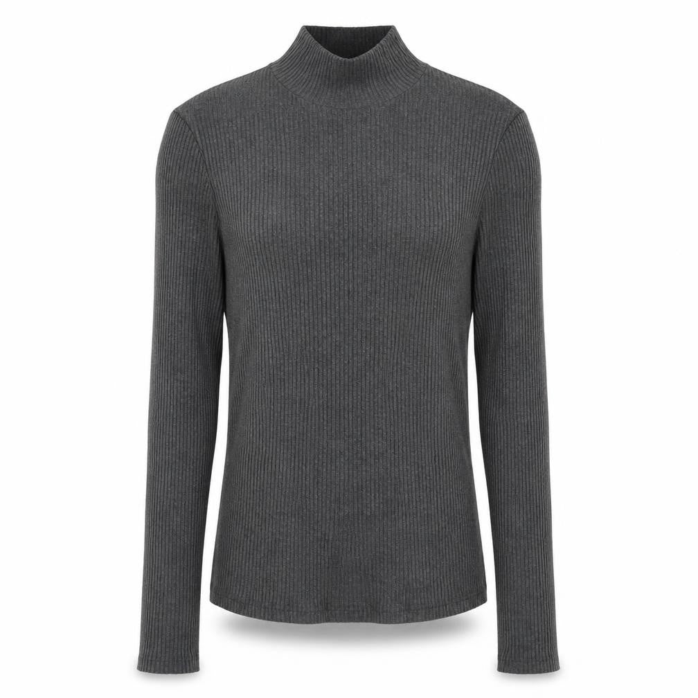 Mango Womens Grey High Neck Acrylic Pullover Jumper Size M