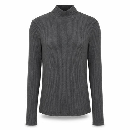 Mango Womens Grey High Neck Acrylic Pullover Jumper Size M