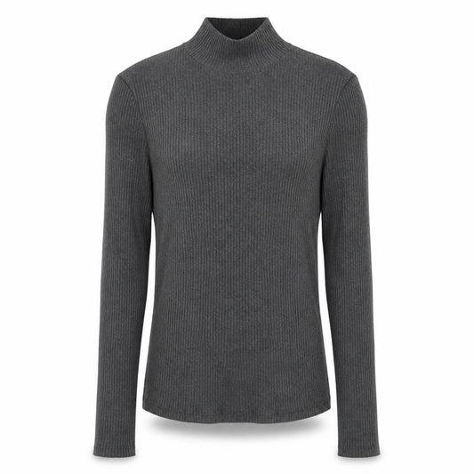 Mango Womens Grey High Neck Acrylic Pullover Jumper Size M