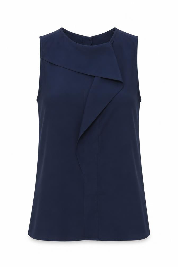 Zara Womens Blue Polyester Basic Tank Size XS Round Neck
