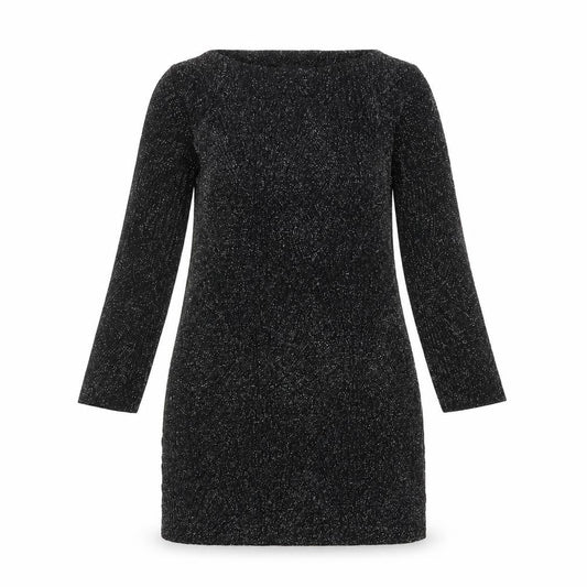 Wallis Womens Black Geometric Nylon A-Line Size XS Round Neck Pullover