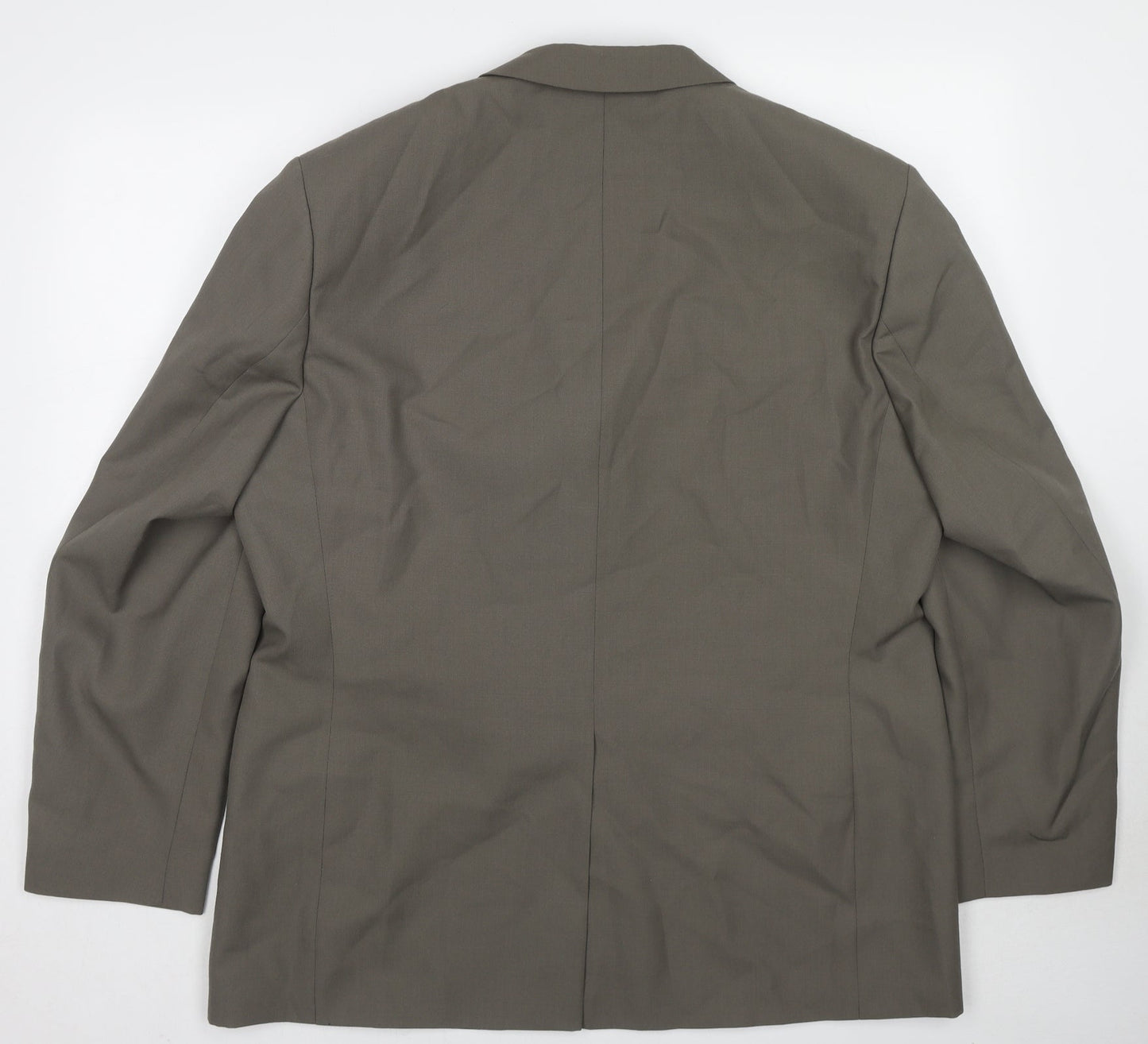 BHS Mens Grey Polyester Jacket Suit Jacket Size 46 Regular