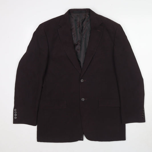 Marks and Spencer Mens Brown Polyester Jacket Suit Jacket Size 38 Regular