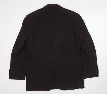 Marks & Spencer Mens Brown Polyester Jacket Suit Jacket Size 38 Regular