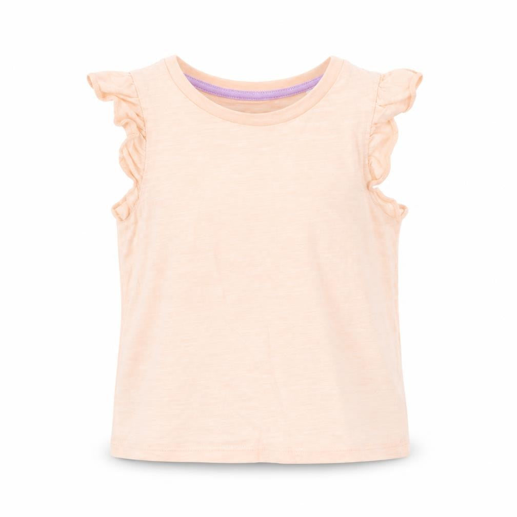 Marks & Spencer Girls Pink Cotton Basic Tank Size 3-4 Years Round Neck Pullover
