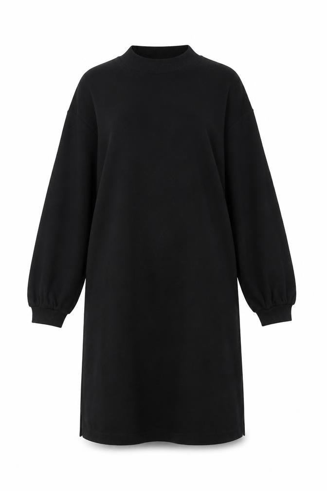 Marks & Spencer Womens Black Polyester A-Line Size 10 Round Neck Pullover