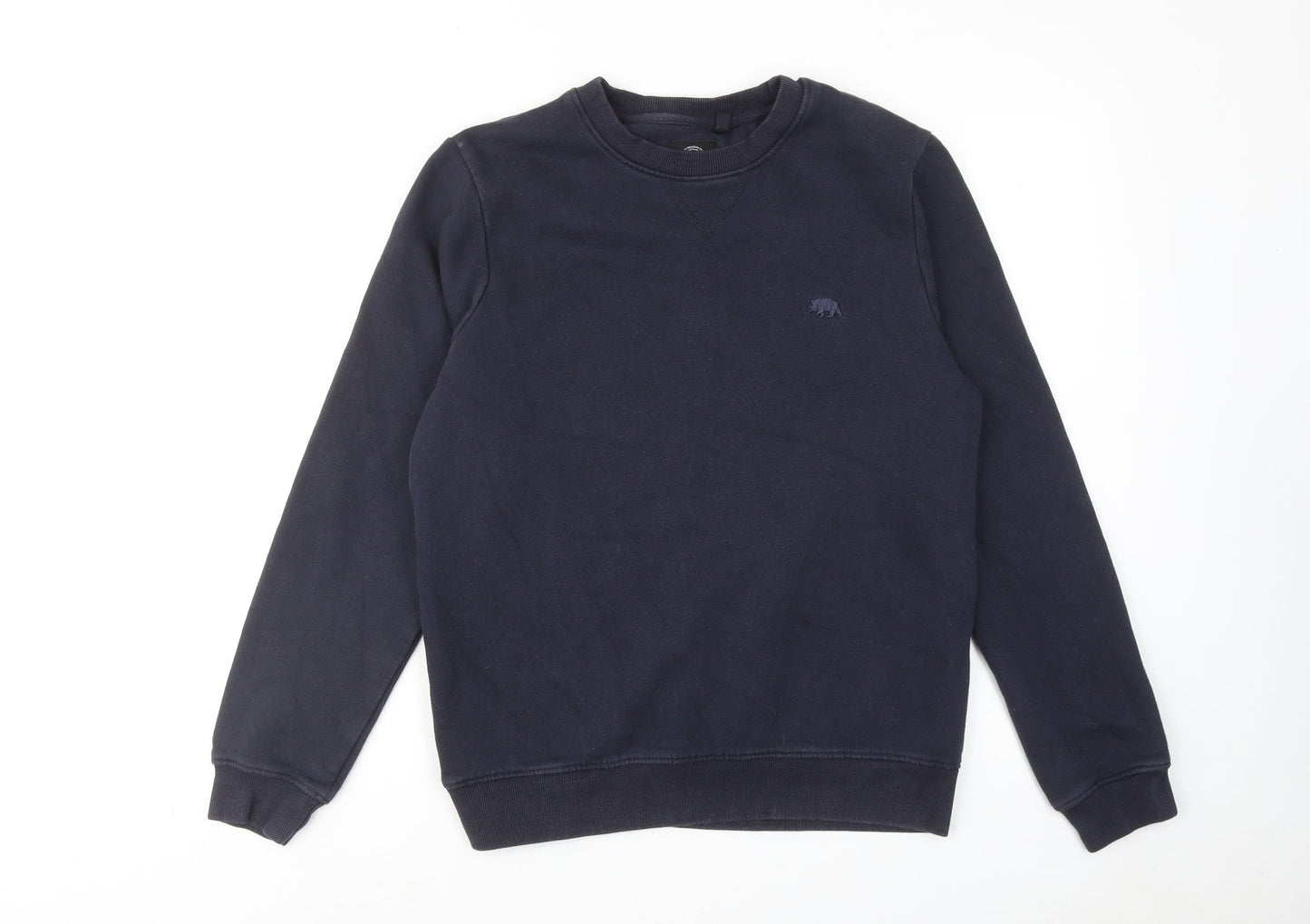 Ridge & Co Mens Blue Cotton Pullover Sweatshirt Size M
