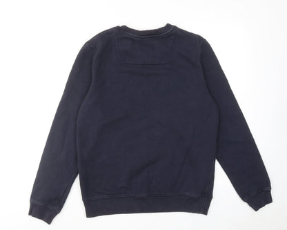 Ridge & Co Mens Blue Cotton Pullover Sweatshirt Size M