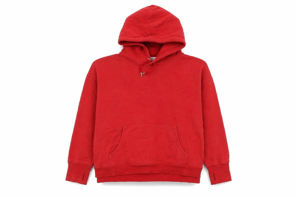 Eleven Womens Red Cotton Pullover Hoodie Size L Pullover