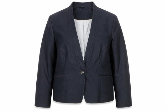 Debenhams Womens Grey Polyester Jacket Blazer Size 20 Button