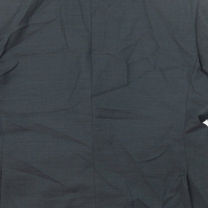 Brand and care label for Autograph men’s grey wool jacket suit jacket, size 44, regular