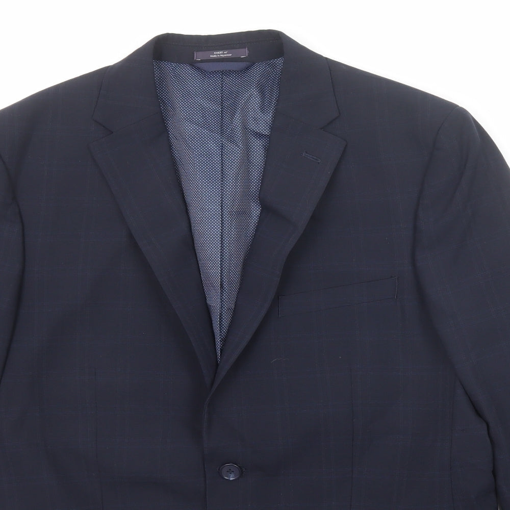 Marks and Spencer Mens Blue Wool Jacket Suit Jacket Size 40 Regular