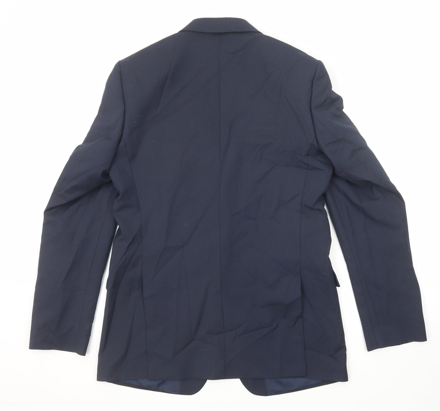 Marks and Spencer Mens Blue Polyester Jacket Suit Jacket Size 40 Regular