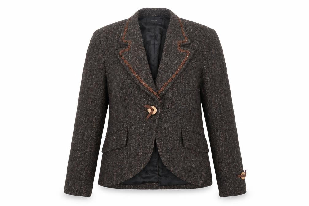 Sand Copenhagen Womens Black Jacket Blazer Size 12 Button