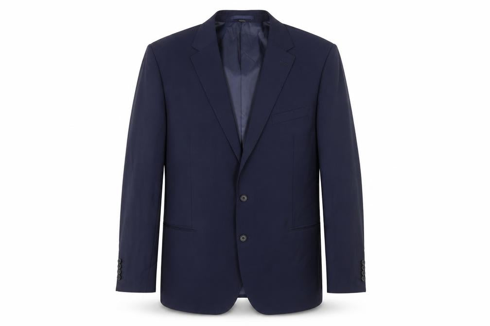 Marks & Spencer Mens Blue Polyester Jacket Suit Jacket Size 48 Regular