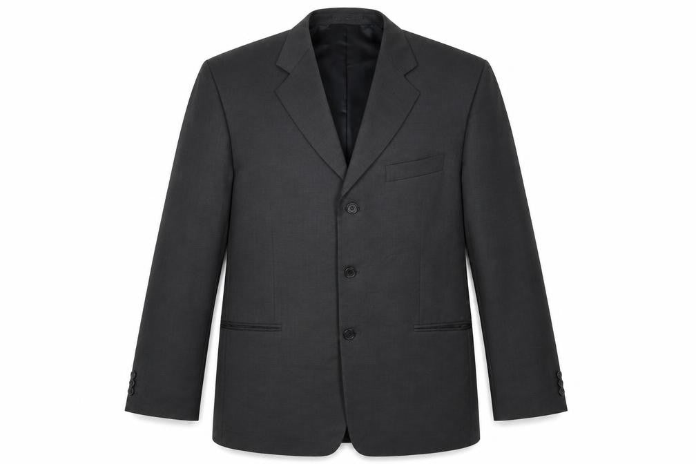 Savatini Mens Black Polyester Jacket Suit Jacket Size 42 Regular