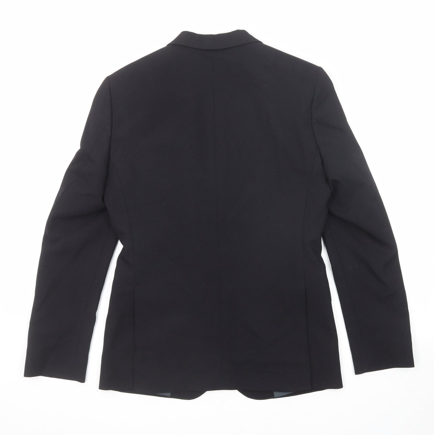 Marks and Spencer Mens Black Wool Jacket Suit Jacket Size 36 Regular