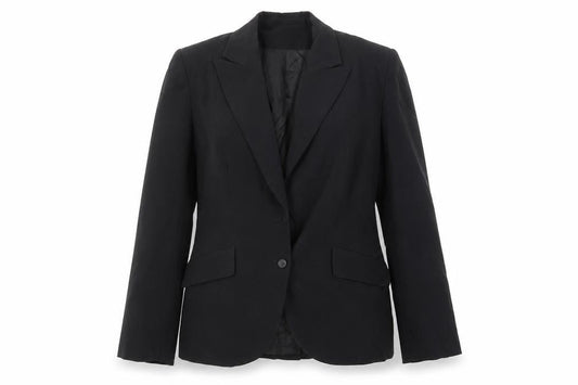Hennes Womens Black Polyester Jacket Suit Jacket Size 14