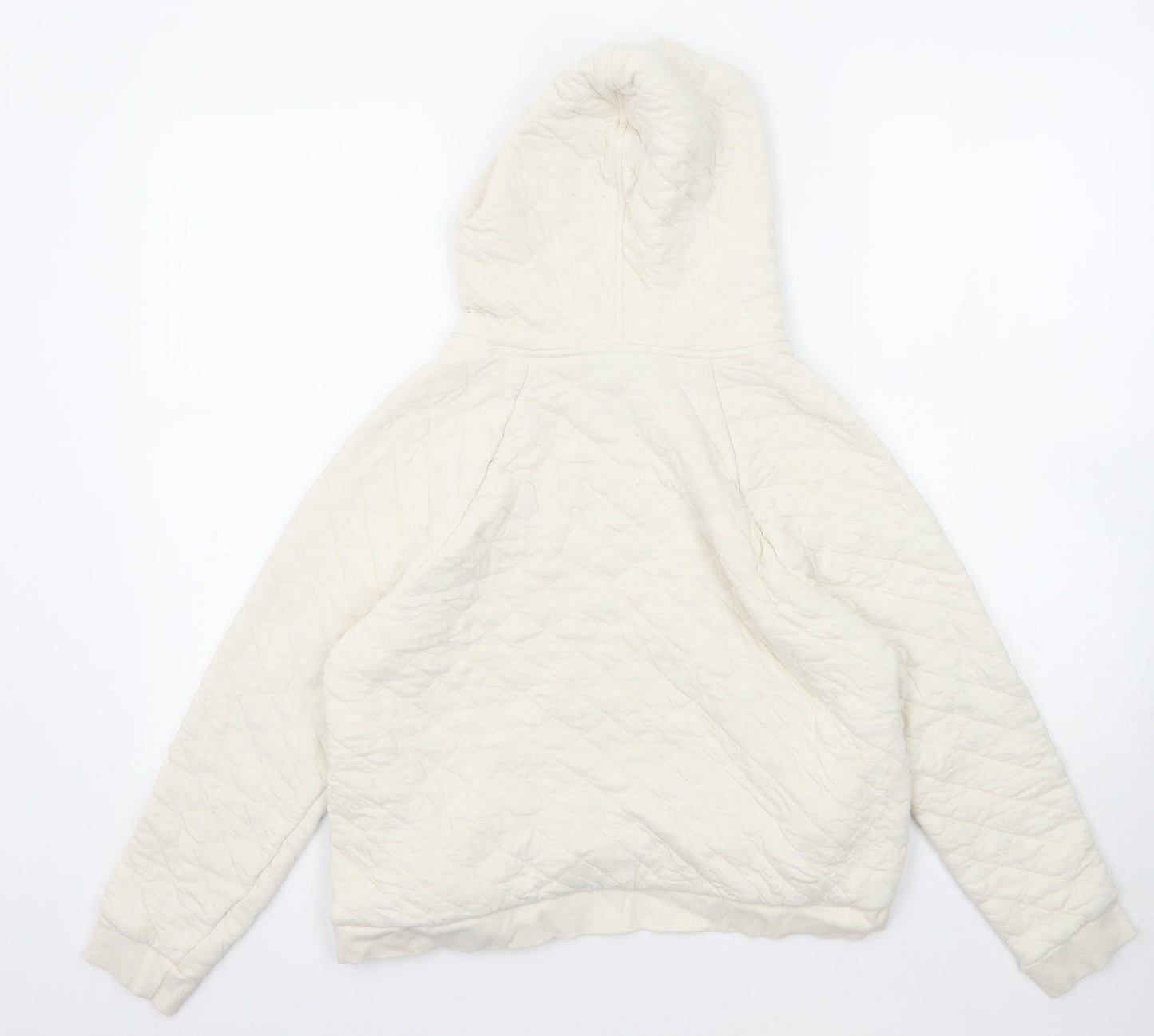 NEXT Womens White Cotton Pullover Hoodie Size S Pullover