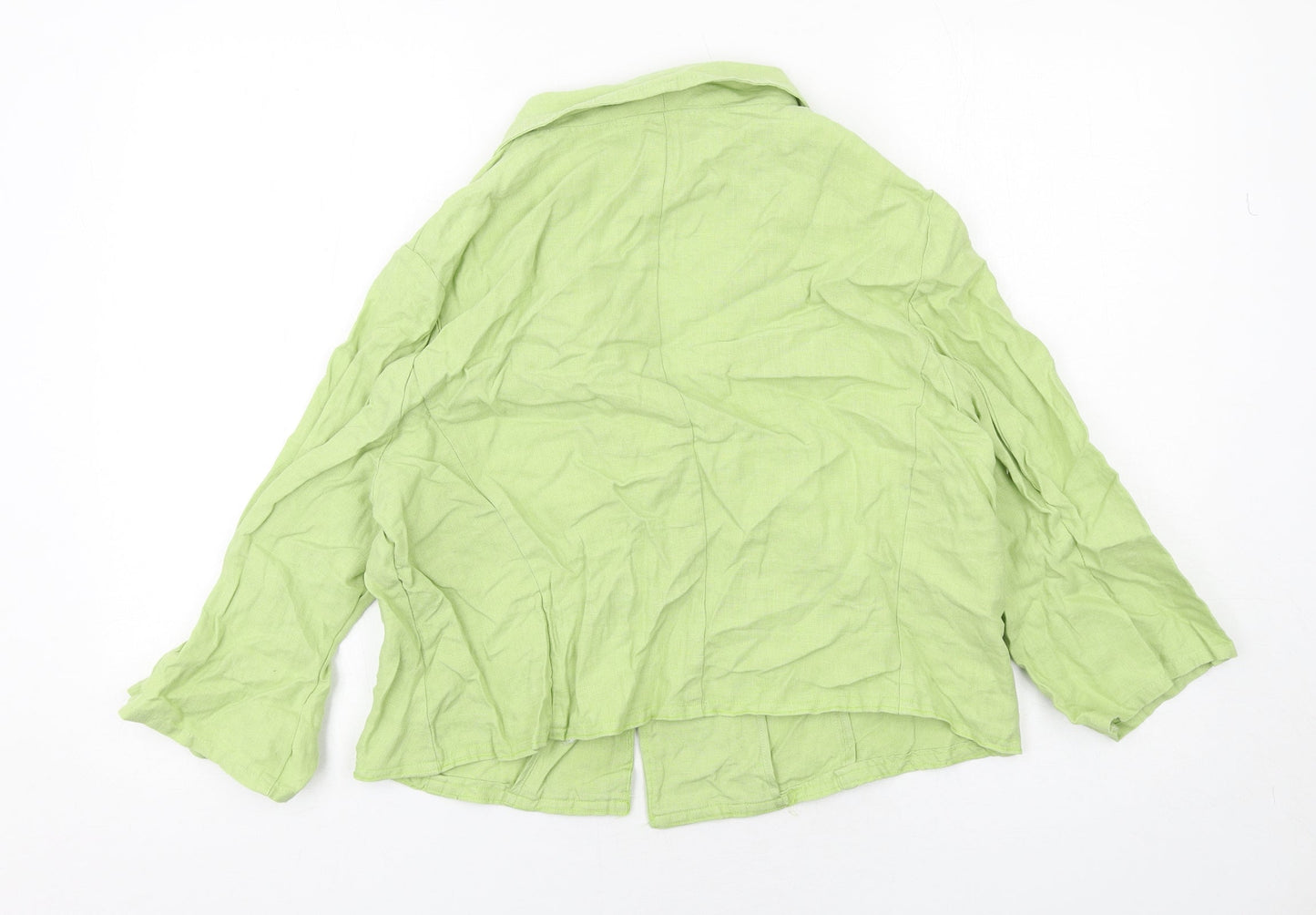 Per Una Womens Green Jacket Size 18 Button