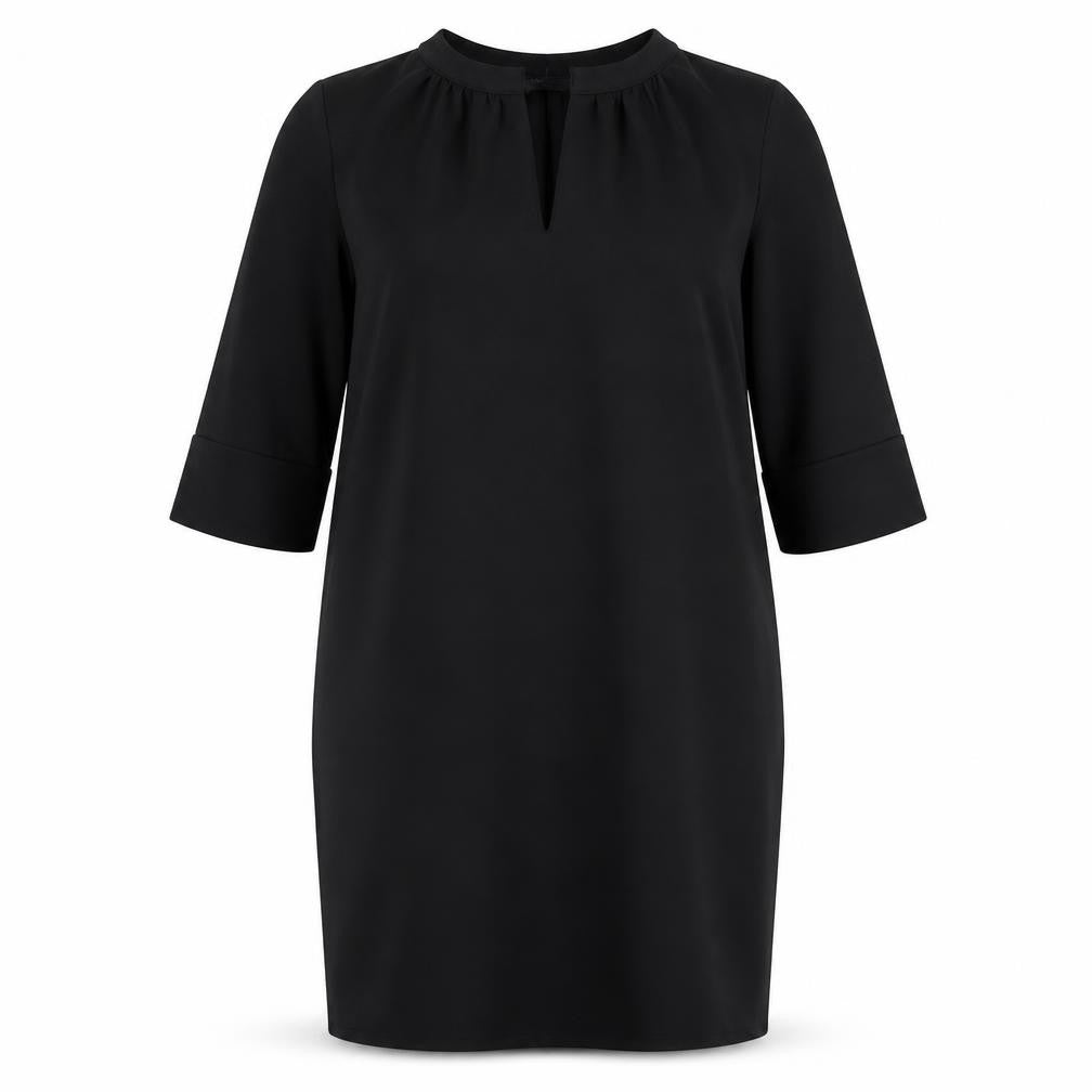 Marks & Spencer Womens Black Polyester A-Line Size 14 V-Neck Pullover