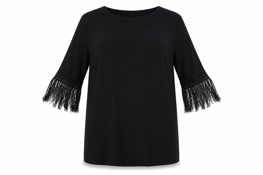 ASOS Womens Black Polyester A-Line Size 10 Round Neck Pullover