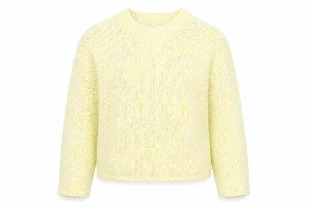 Marks & Spencer Womens Yellow V-Neck Polyester Pullover Jumper Size L
