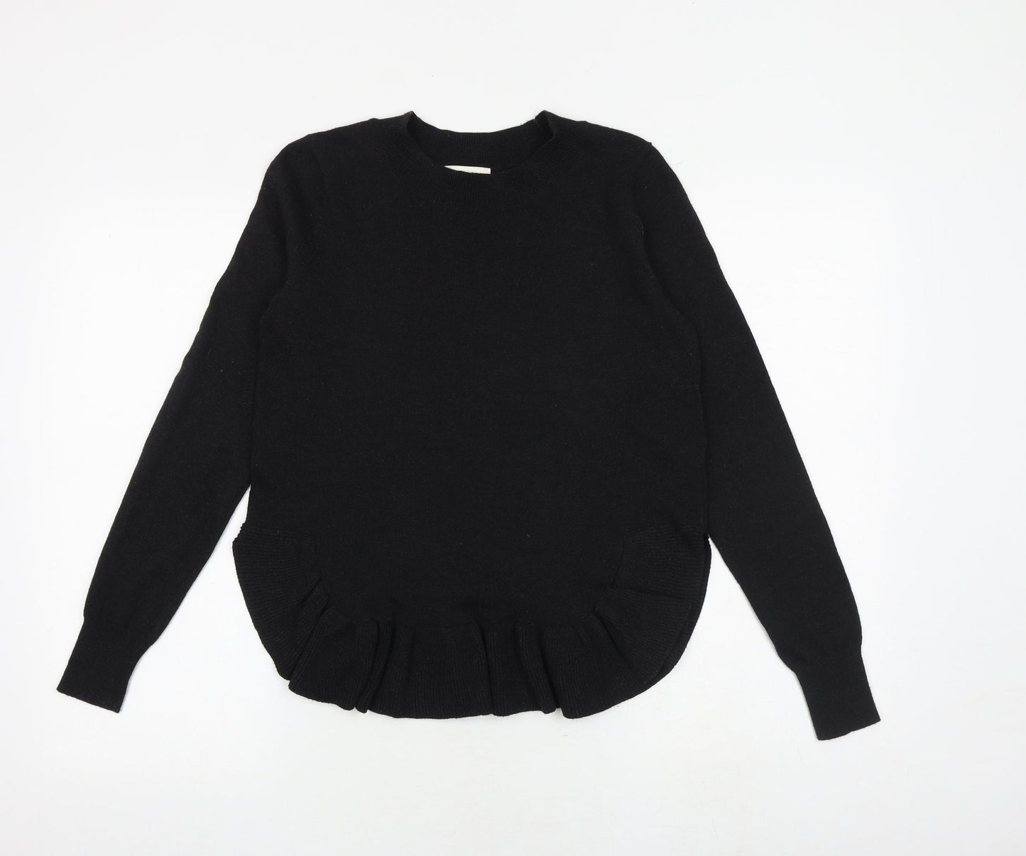 H&M Womens Grey Round Neck Polyester Pullover Jumper Size XS