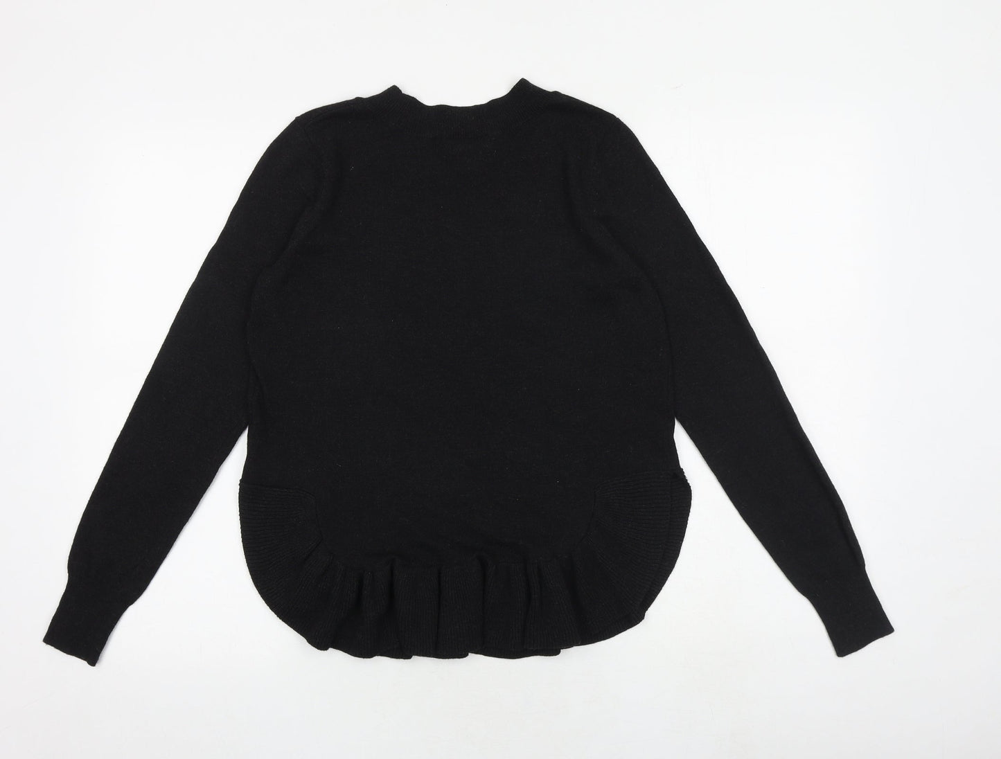 H&M Womens Grey Round Neck Polyester Pullover Jumper Size XS