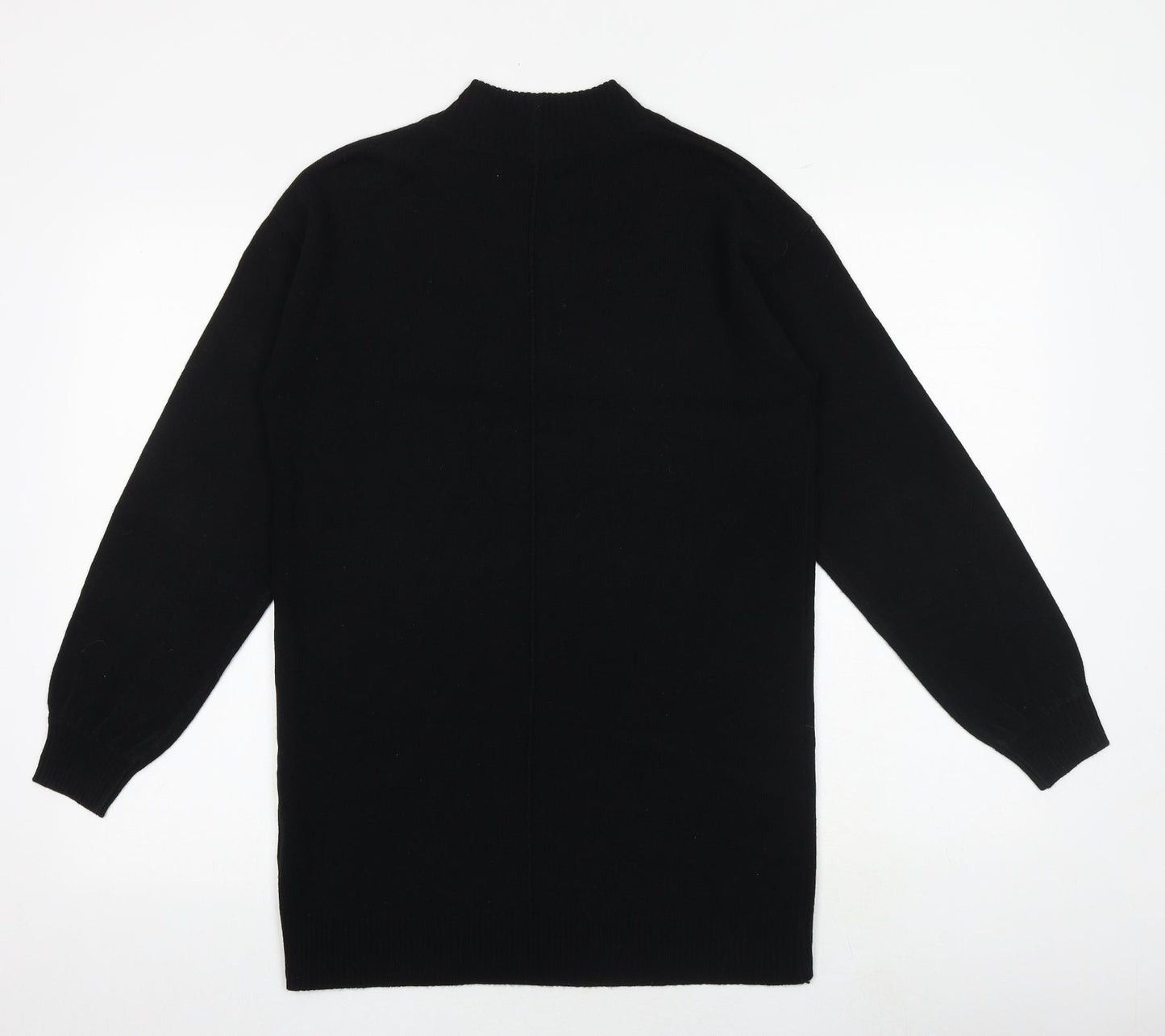 NEXT Womens Black Round Neck Acrylic Pullover Jumper Size XS
