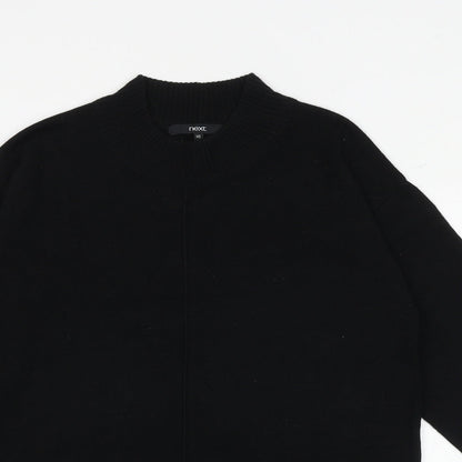 Next Womens Black Round Neck Acrylic Pullover Jumper Size XS