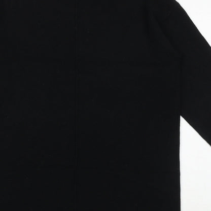 Next Womens Black Round Neck Acrylic Pullover Jumper Size XS