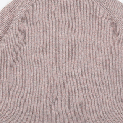 Next Womens Pink V-Neck Viscose Pullover Jumper Size L