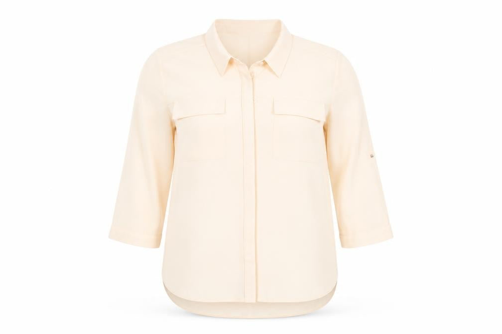 Dorothy Perkins Womens Pink Polyester Basic Button-Up Size 14 Collared