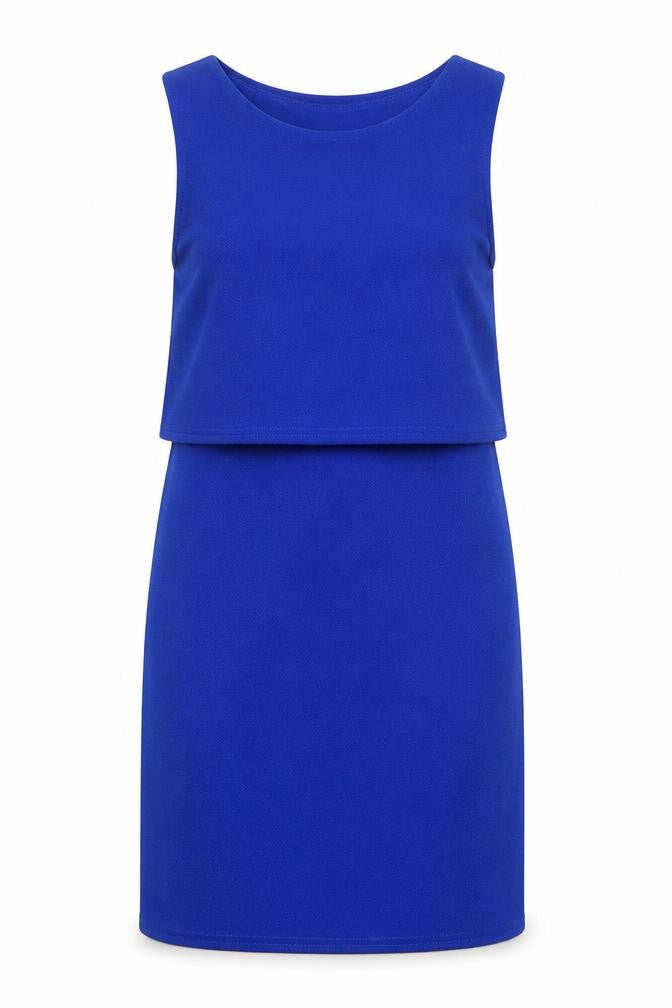 Kate Thomas Womens Blue Polyester A-Line Size 8 Round Neck Pullover
