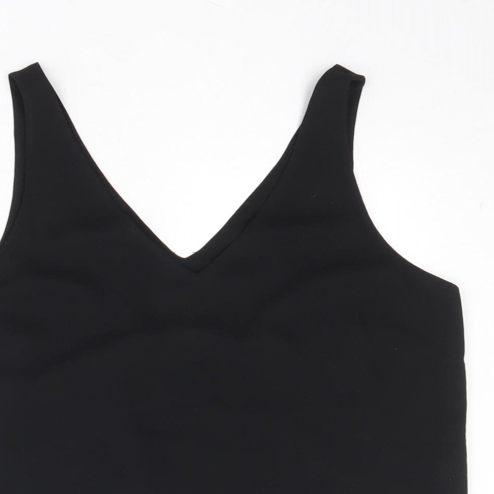 Phase Eight Womens Black Polyester Basic Tank Size 14 V-Neck