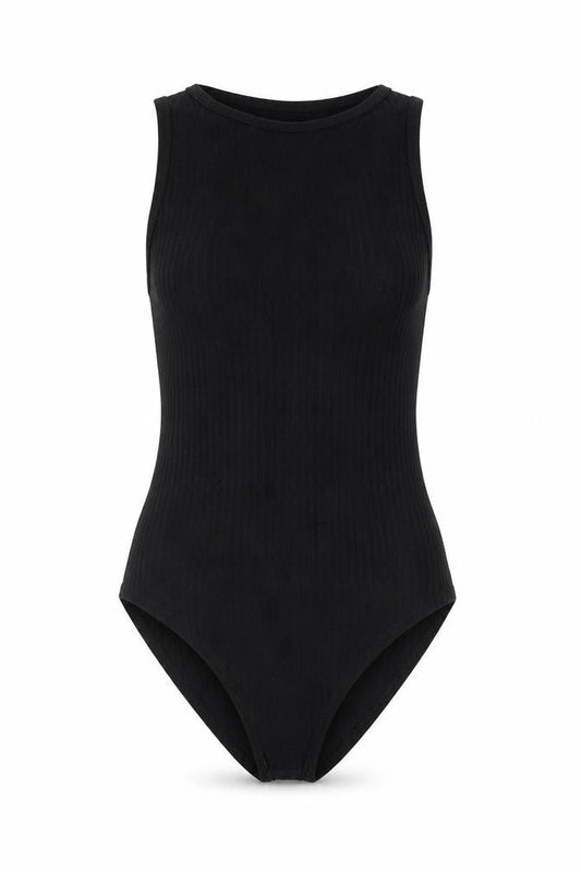 Nasty Gal Womens Black Polyester Bodysuit One-Piece Size 6 Snap