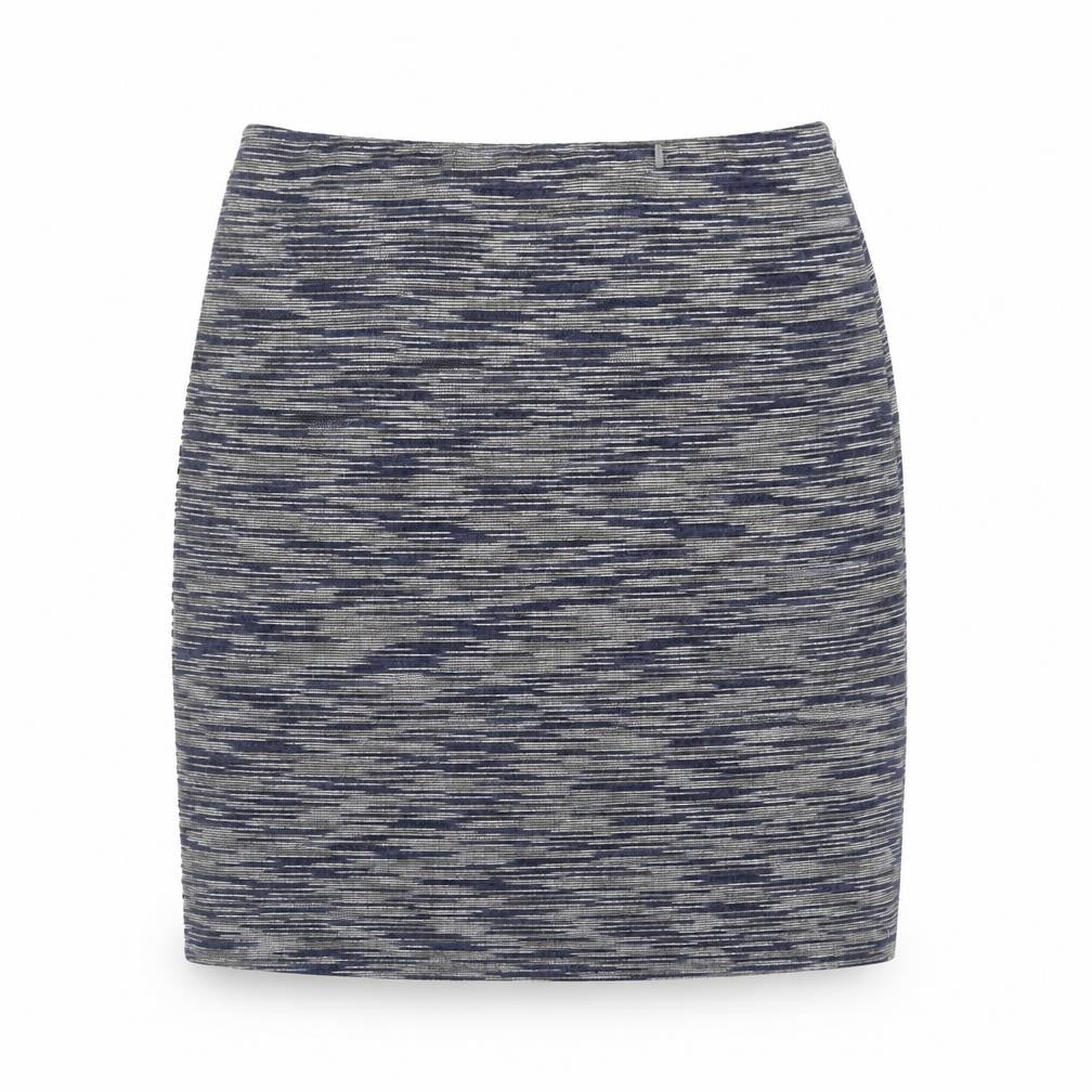 New Look Womens Grey Geometric Polyester A-Line Skirt Size 6
