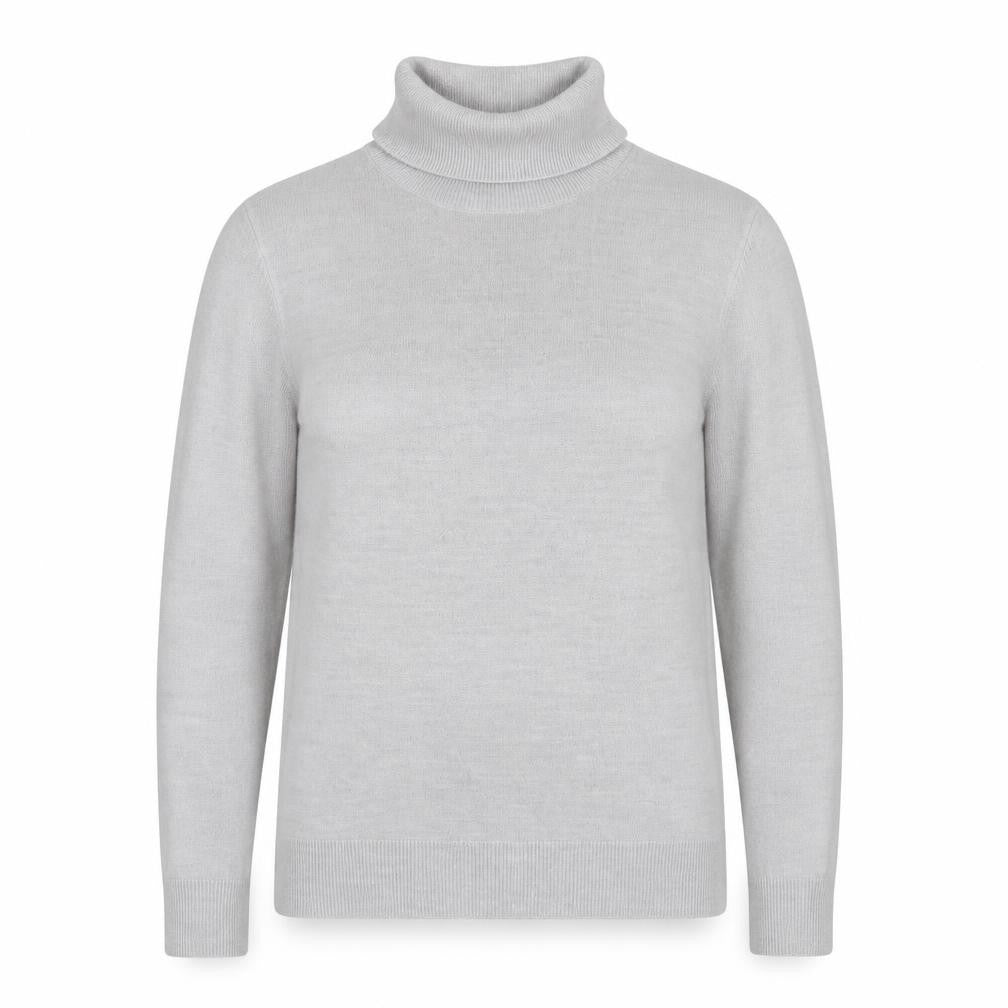 Marks & Spencer Womens Grey Roll Neck Acrylic Pullover Jumper Size 12