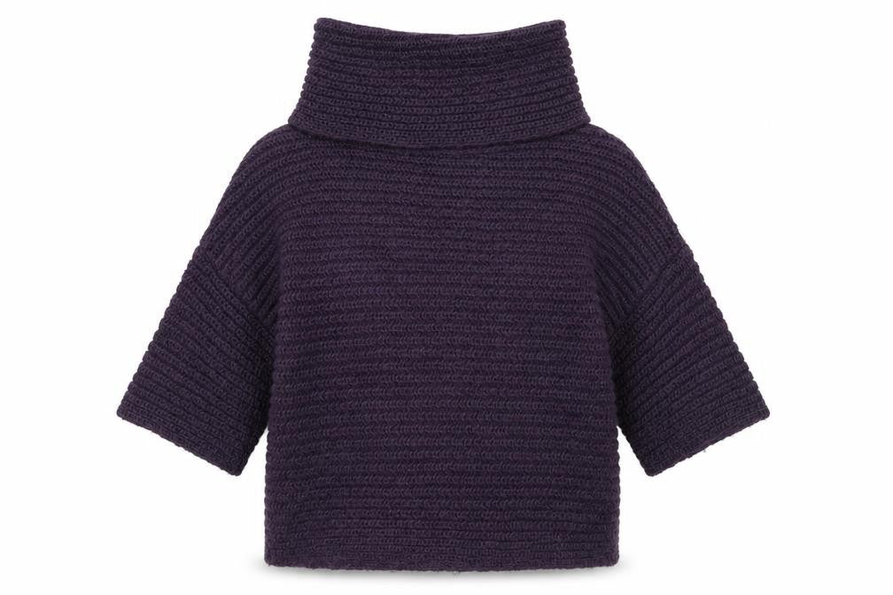 Marks & Spencer Womens Purple Roll Neck Acrylic Pullover Jumper Size 10