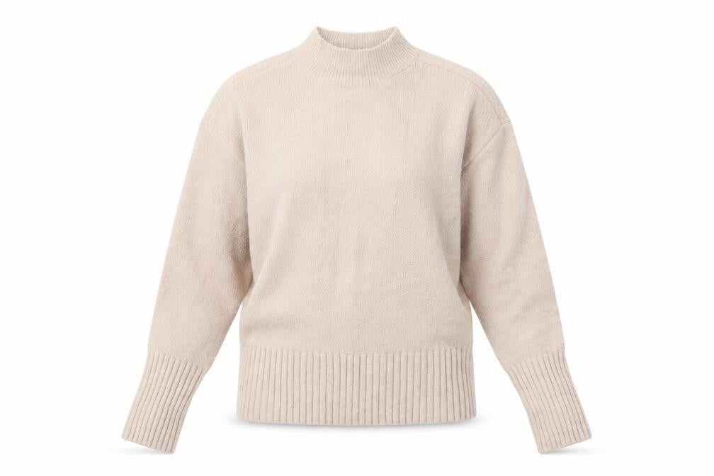 Marks & Spencer Womens Pink High Neck Acrylic Pullover Jumper Size XS