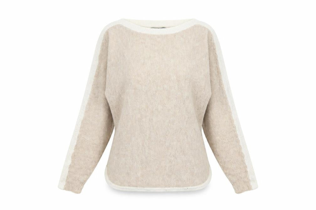 Oasis Womens Brown Round Neck Viscose Pullover Jumper Size XS