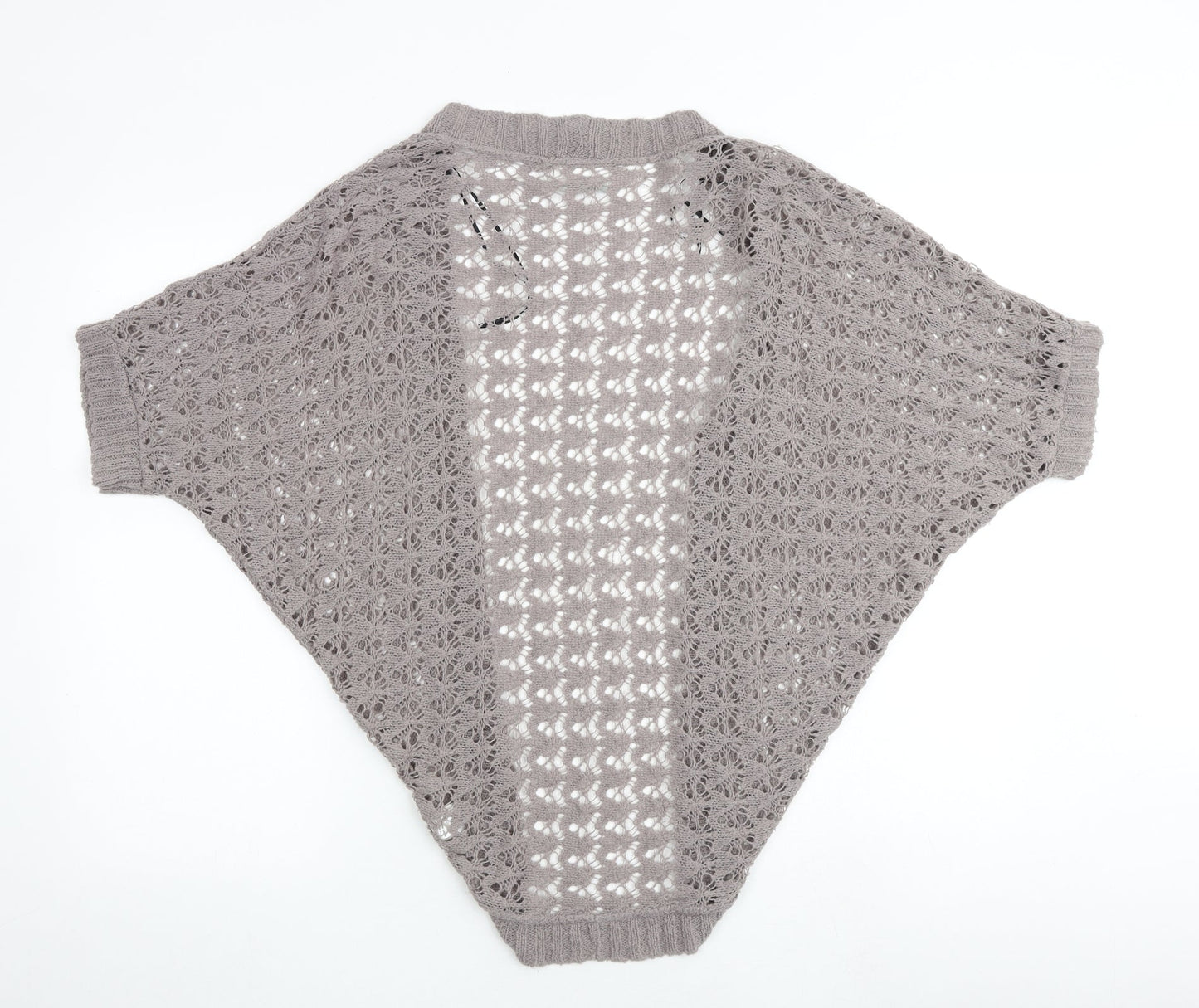 Wallis Womens Brown V-Neck Acrylic Cardigan Jumper Size S