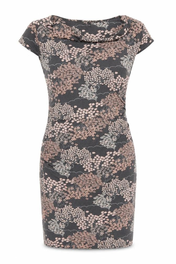 Phase Eight Womens Green Floral Viscose Shift Size 12 Cowl Neck Pullover