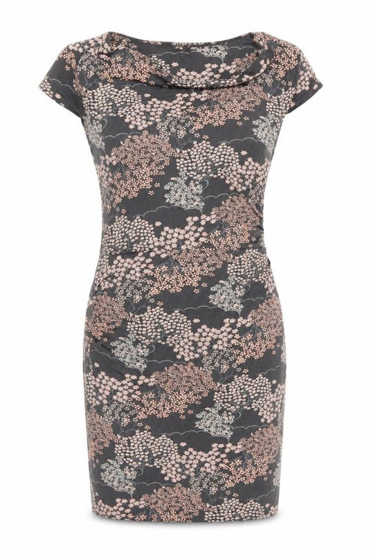 Phase Eight Womens Green Floral Viscose Shift Size 12 Cowl Neck Pullover
