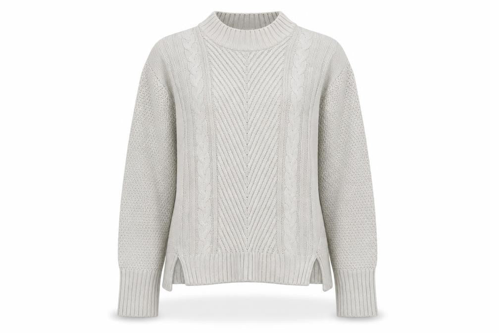 Therapy Womens Grey Crew Neck Cotton Pullover Jumper Size L