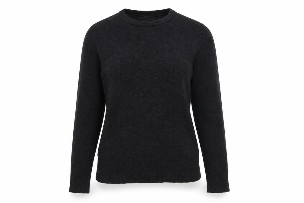 Zara Womens Grey Round Neck Viscose Pullover Jumper Size S