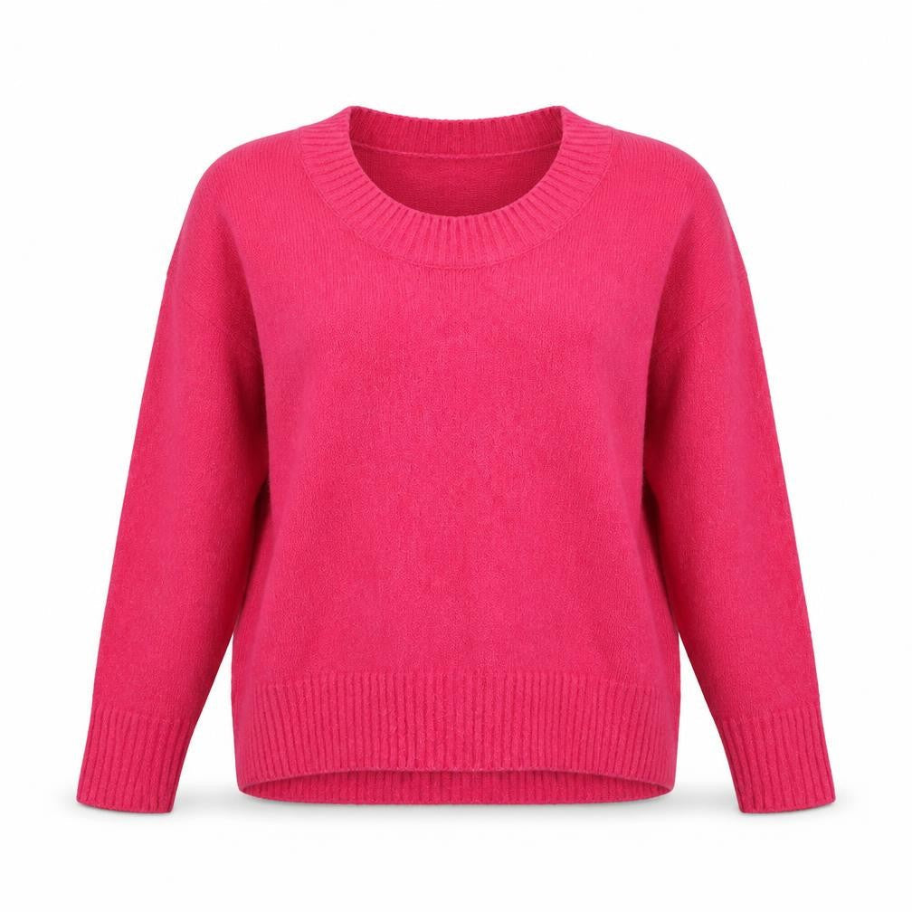 NEXT Womens Pink Round Neck Cotton Pullover Jumper Size M